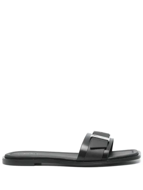 Calvin Klein leather slides Black HW0HW02490