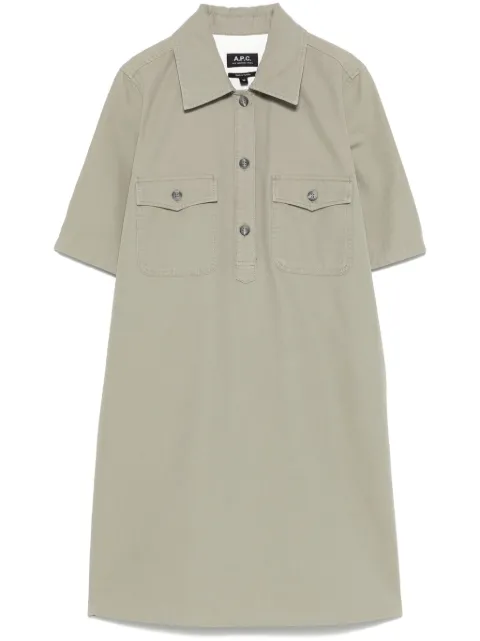 A.P.C. Selia mini dress Green COGBJF35177