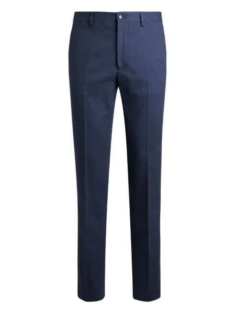 ETRO paisley-pattern trousers Blue MREA000599TJ584