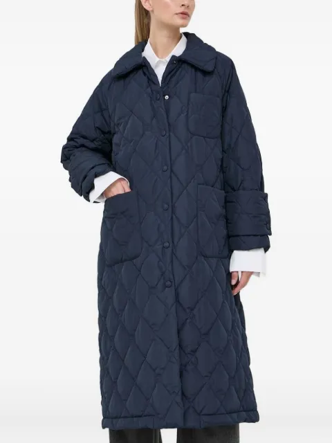 Beatrice B quilted diamond-pattern coat 23FA2534