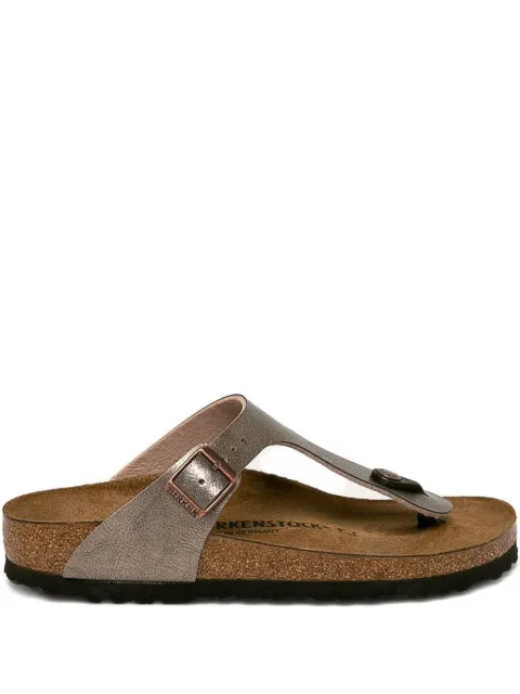 Birkenstock Gizeh metallic thong sandals Neutrals 1016145