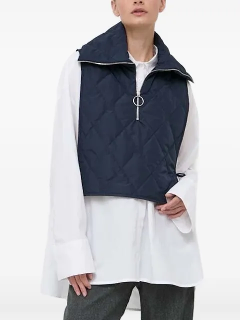 Beatrice B quilted high-neck jacket Blue 23FA9382