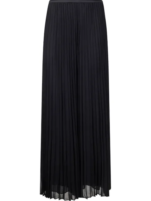 Emporio Armani georgette pleated trousers Black EW000840AF10209