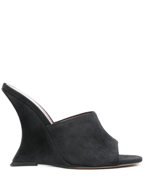 Paris Texas 105mm suede sandals Black PX1505XV003
