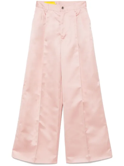 Marques'Almeida duchesse-satin wide-leg trousers Pink RST25TR0257DCHPK