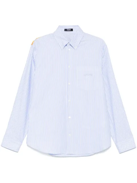 Versace Maxi Chain striped shirt Blue 10162101A13450