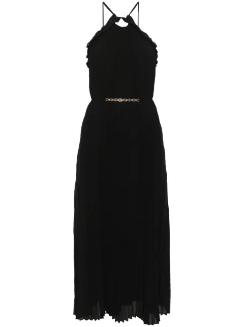 TWINSET plissé midi dress Black 251TP2332