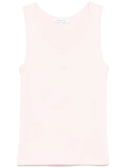 Maison Kitsuné Baby Fox-patch tank top Pink MW00121KJ0125