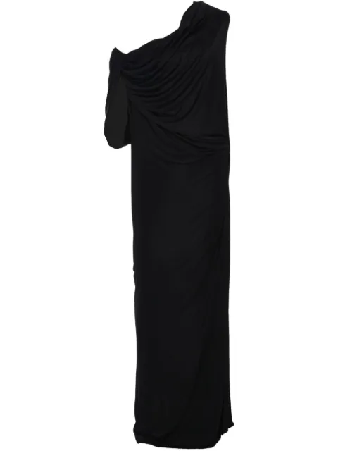 Atlein draped gown dress Black R19B