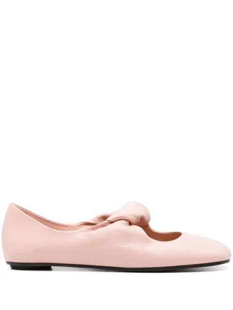 Alexander McQueen twist-detail ballet flats Pink 814287WHACO