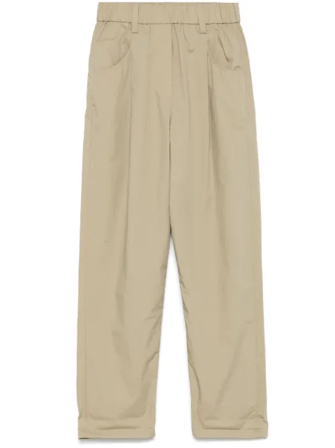 Brunello Cucinelli poplin trousers Green M0H93P8907C2874