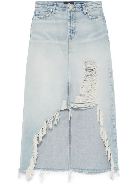 7 For All Mankind denim midi skirt Blue 7U013066