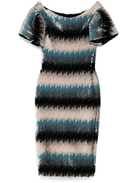 Saiid Kobeisy bead-embellished midi dress Black CAPS2325
