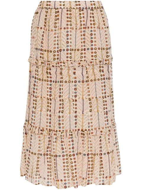 MARANT ÉTOILE Diya maxi skirt Neutrals JU0239FAC1J19E