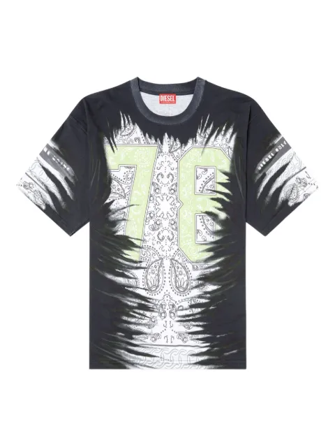 Diesel bandana-print T-shirt Black A196490HGBZ