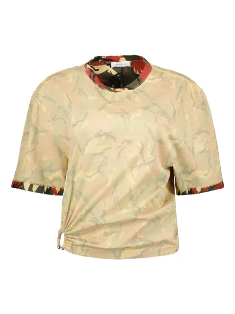 Rabanne camouflage-print T-shirt Neutrals 25PJTE011CO0494