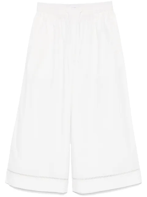 Yves Salomon poplin trousers White 25EYP022XXCOAP