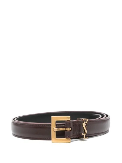 Saint Laurent Cassandre leather belt Red 554465BOO0W