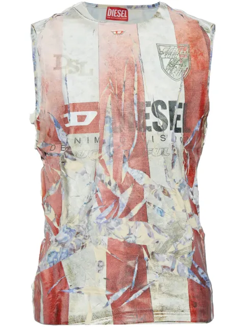 Diesel T-Per-Stripe vest Grey A187000SKBT