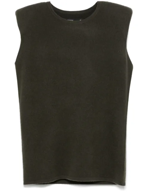 Frenckenberger cashmere vest Green S25113SX