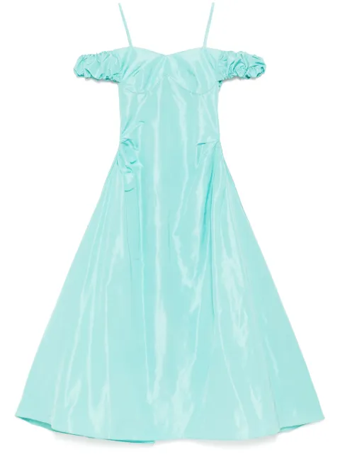 Saiid Kobeisy midi taffeta dress Green RTWSS25LE12