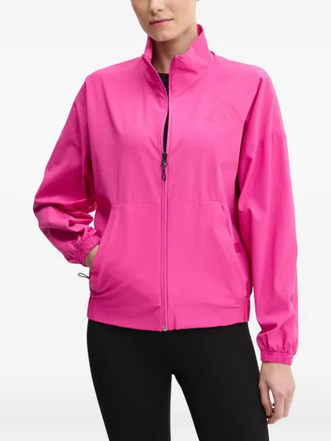 adidas zip-front high-neck jacket Pink JP4191