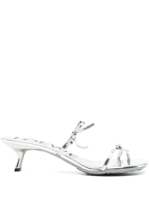 LOEWE 45mm Petal sandals Silver LPET465X04