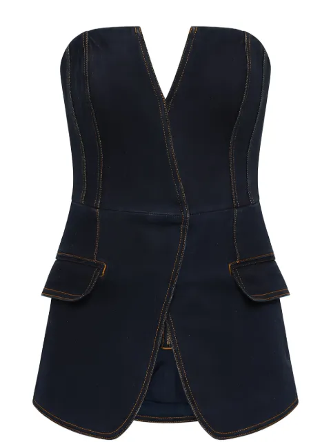 Rebecca Vallance pilot top Blue RVD25012580