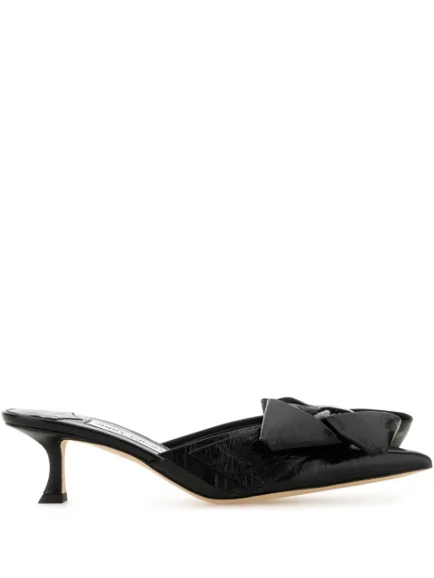 Jimmy Choo 50mm Staz mules Black STAZMULE50GWG
