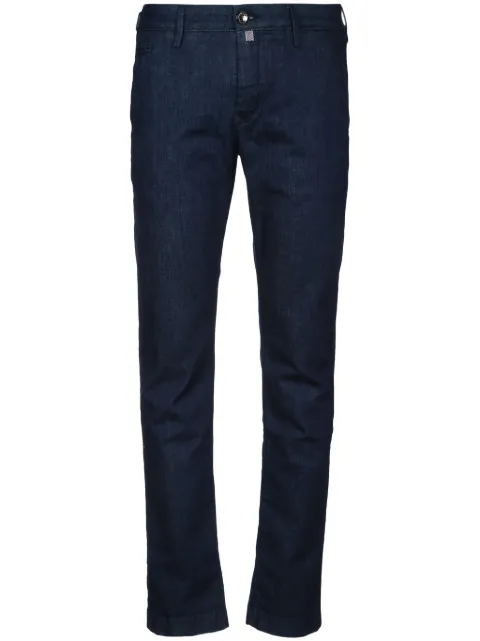 Jacob Cohën logo-tag trousers Blue JUMP0001001S3623R1