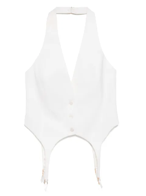 Kiki de Montparnasse suiting garter vest Neutrals SUITINGGARTERVEST