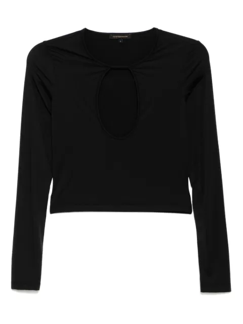 Kiki de Montparnasse Echauffe T-shirt Black ECHAUFFEOPENLONGSLEEVETOP