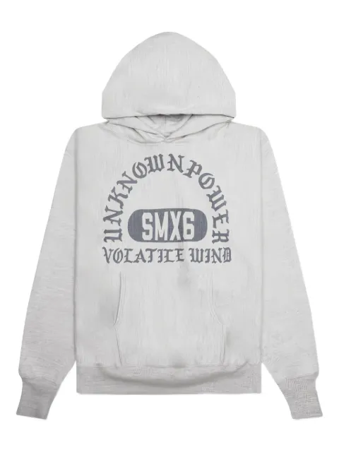 SAINT MXXXXXX arched-logo hoodie Grey SMS230000045