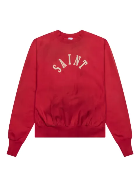 SAINT MXXXXXX logo-print sweatshirt Red SMA220000020