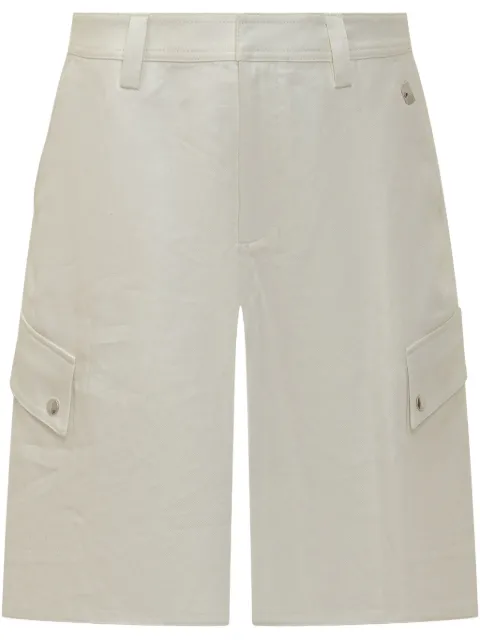 Off-White linen shorts White OMCS003S25FAB0020B00