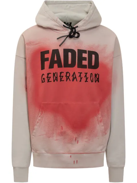 44 LABEL GROUP Faded Generation hoodie Neutrals B0030576FA583