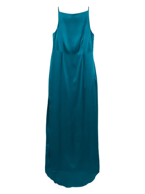 Kiki de Montparnasse Soie gown Blue SOIEVBACKSLIPGOWN