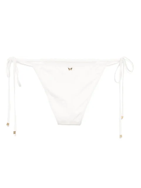 Kiki de Montparnasse lace inset string bikini bottom Neutrals LACEINSETSTRINGBIKINITIEBOTTOM