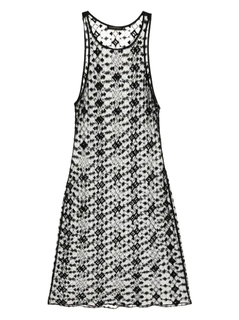 Kiki de Montparnasse diamante-embroidered midi dress Black DIAMANTEEMBROIDERYMIDIDRESS