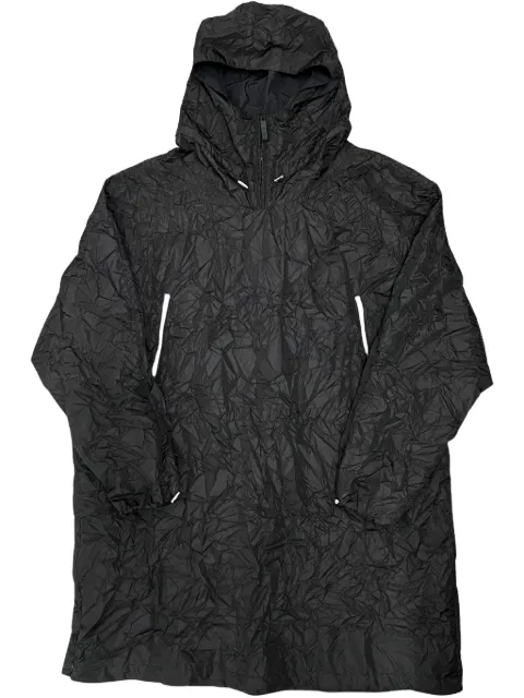 424 crease-effect "Black" raincoat Black 34424H2223600999