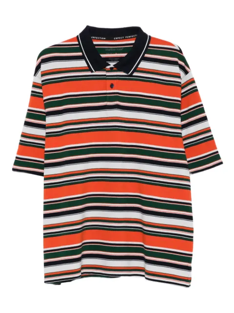 Martine Rose stripe logo polo shirt Orange 643JE02418