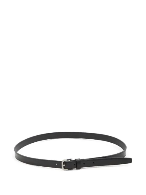 Saint Laurent resin-insert brushed-leather belt Black 819806AADWO