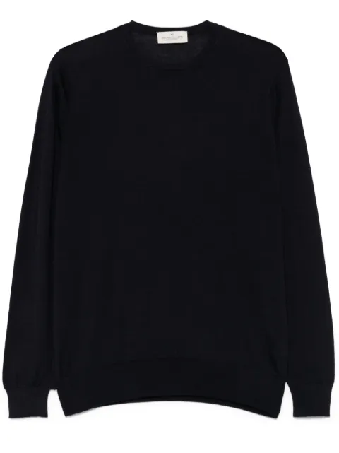 Bruno Manetti fine-knit sweater Blue P2S601