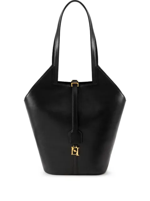 Elisabetta Franchi Everywhere medium leather bag Black BS28N55EC