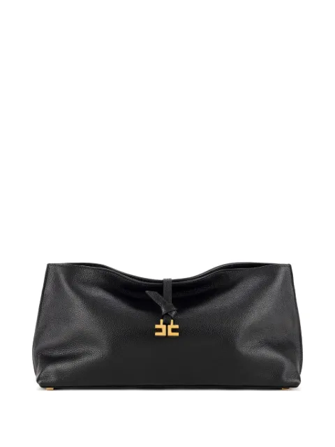 Elisabetta Franchi Boulevard leather clutch bag Black BS47N55EC