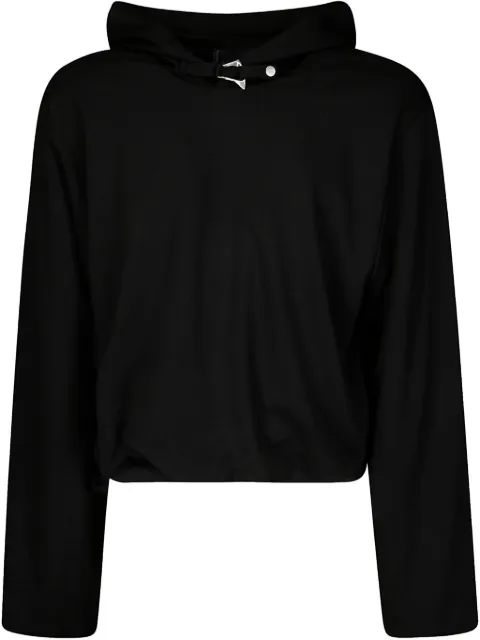 HELIOT EMIL cotton hoodie Black PRESS25M08073
