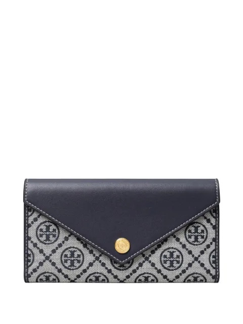 Tory Burch T Monogram envelope wallet Blue 165023