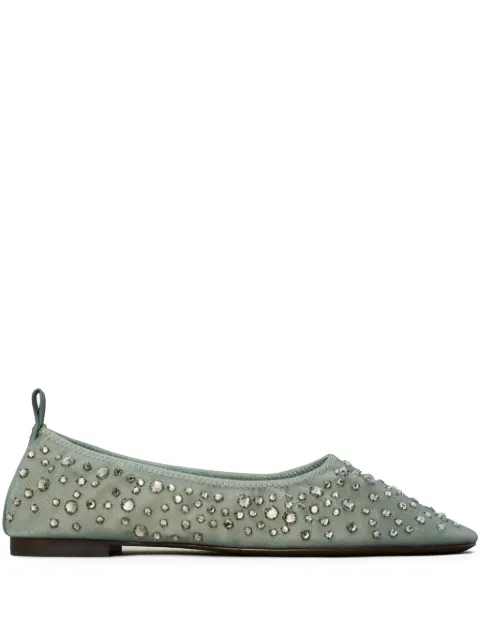 Tory Burch crystal-embellished ballet flats Blue 162066