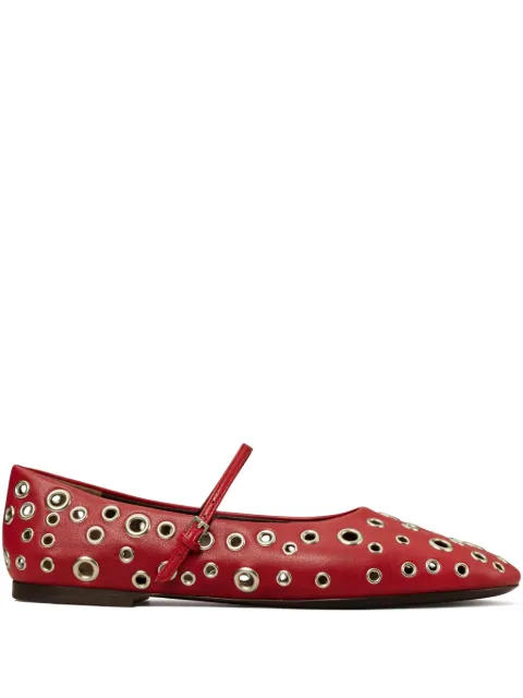 Tory Burch eyelet Mary Jane ballerina shoes Red 162679