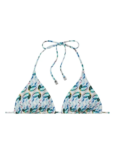 Tory Burch printed bikini top Blue 167524